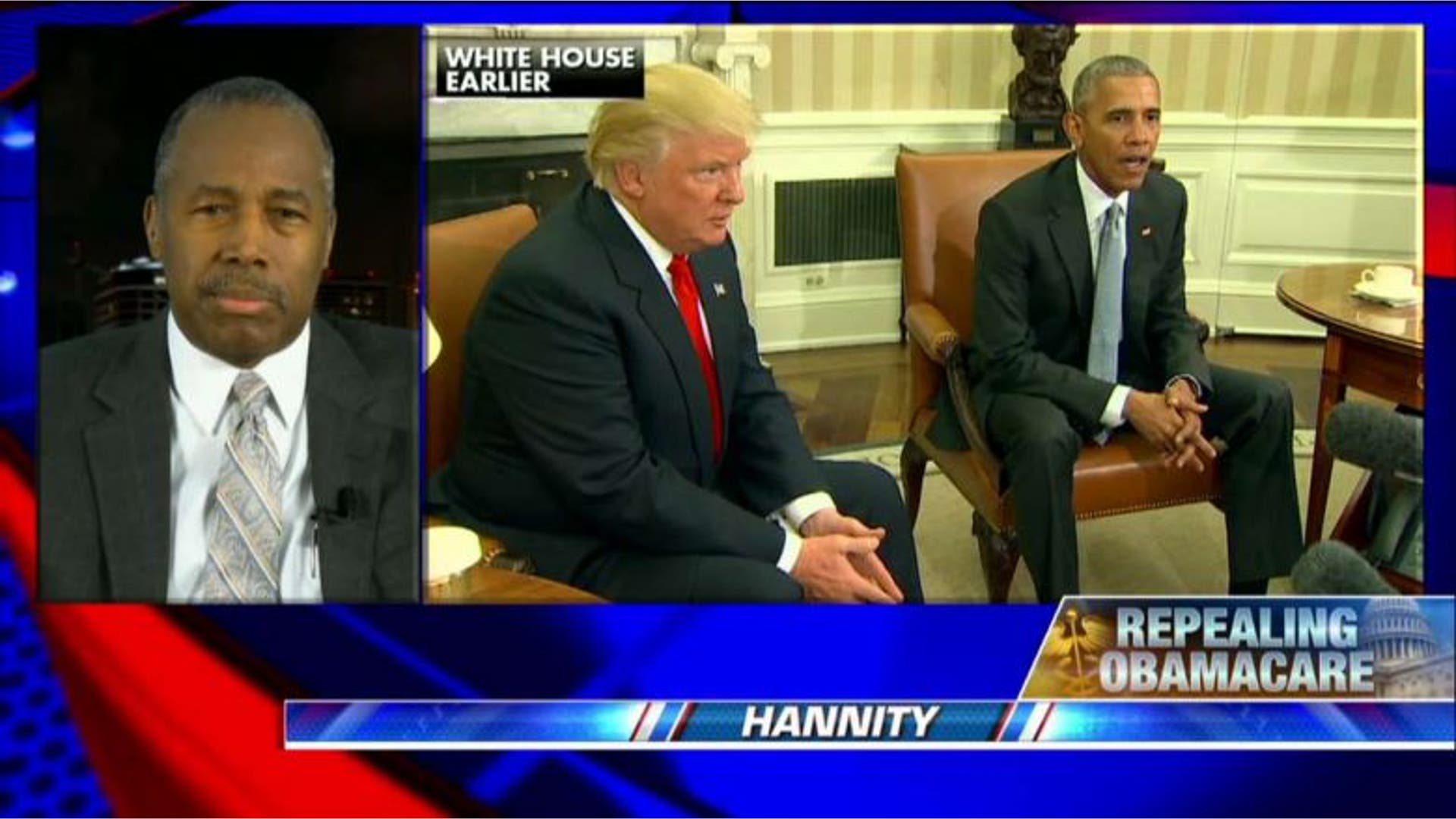 Ben Carson tells 'Hannity' he'll help Trump repeal and replace ObamaCare,
