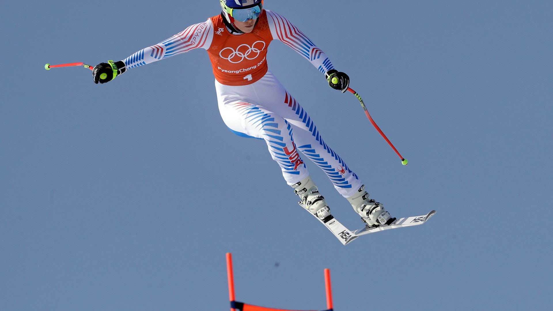 United States' Lindsey Vonn competes in women's downhill training at the 2018 Winter Olympics