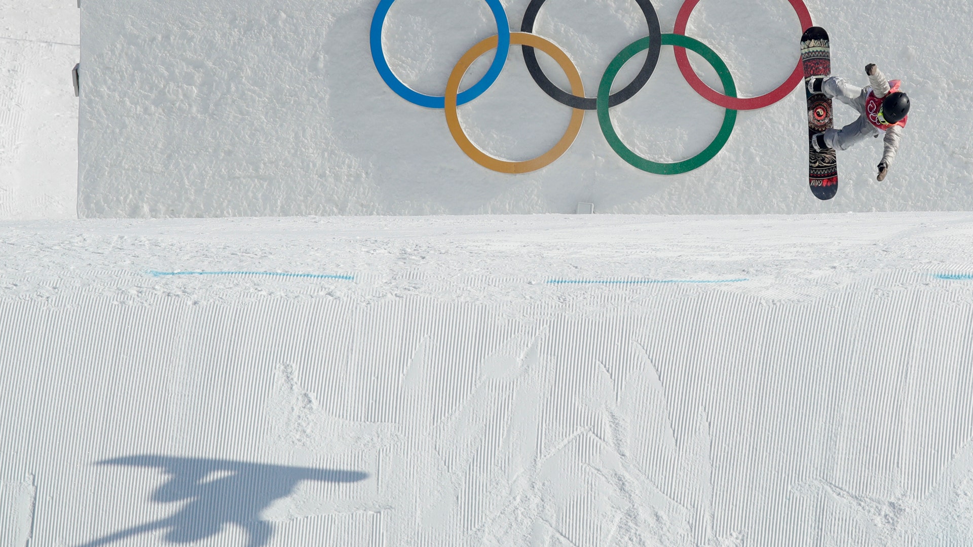 Jamie Anderson of the United States, winning the silver medal in the women's big air snowboard final at the 2018 Winter Olympics