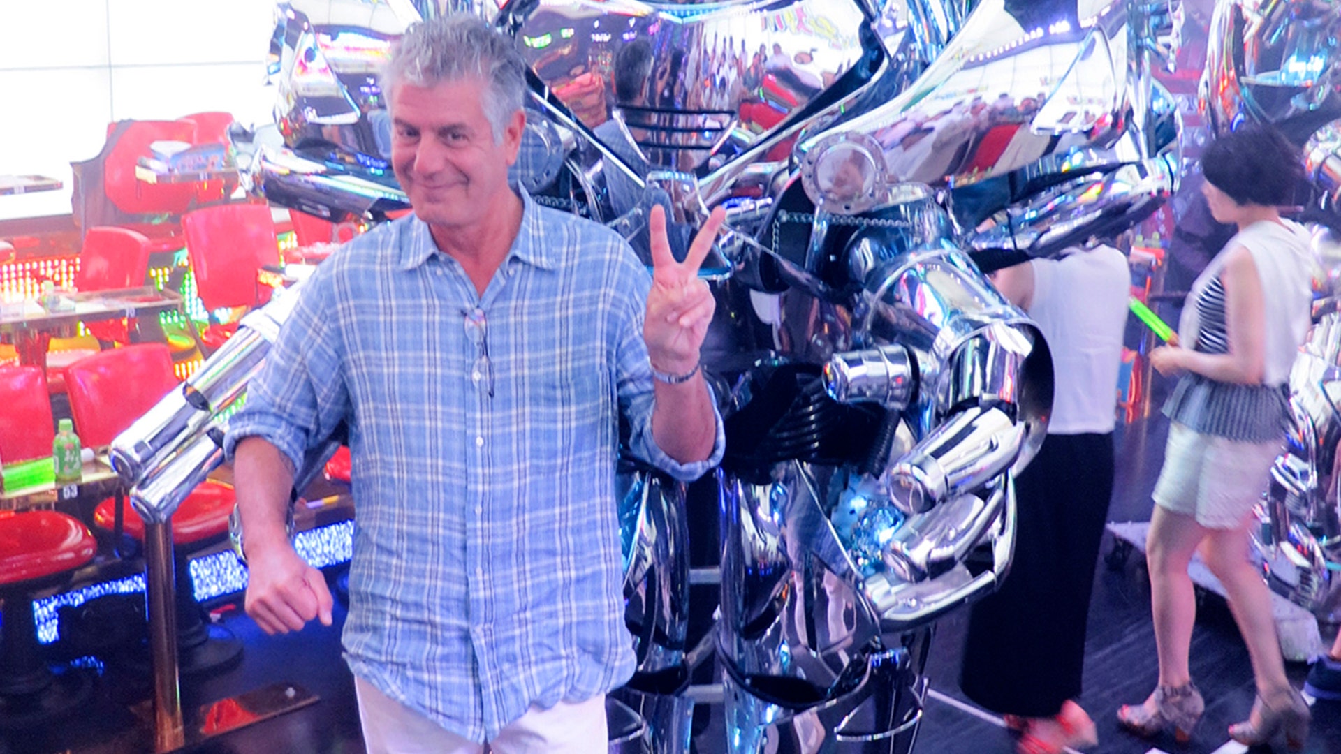 Anthony Bourdain films his show 