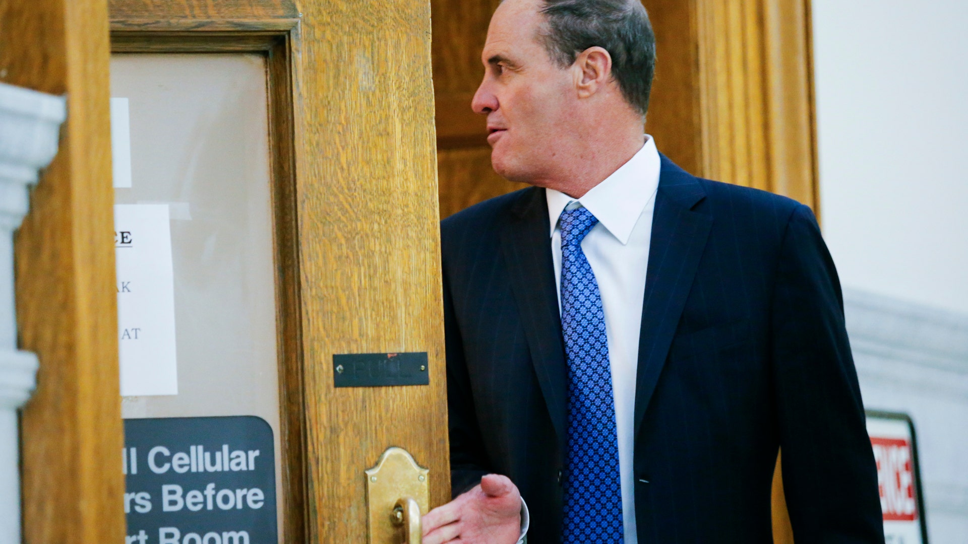 Bill Cosby's defense attorney Brian McMonagle returns to the courtroom during a break at Cosby's sexual assault trial on June 8, 2017.