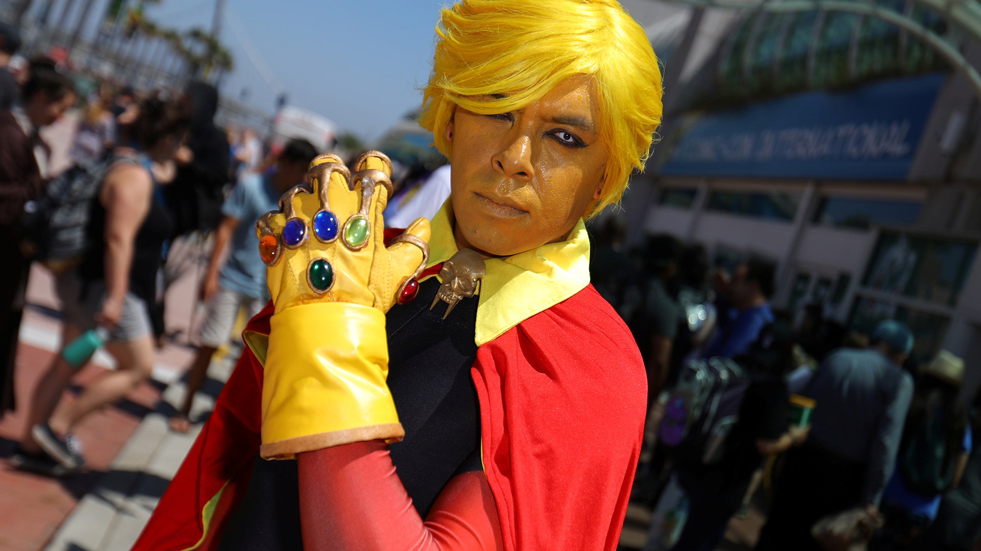 An attendee at Comic-Con International 