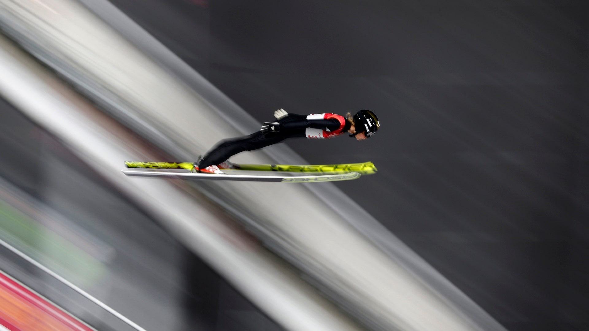 Maren Lundby of Norway wins the gold medal in the women's women’s normal hill individual  ski jumping competition 