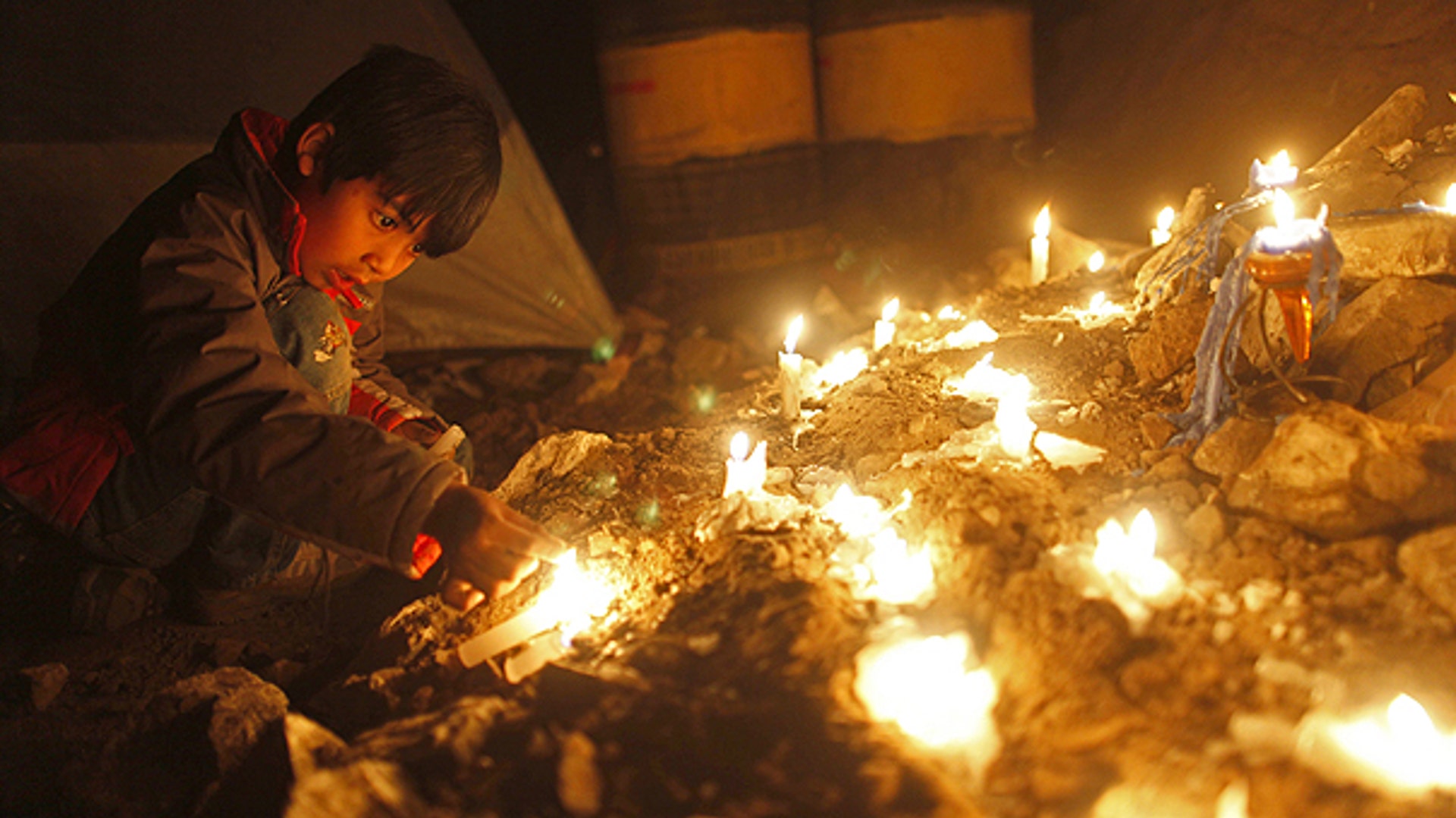 Vigil for Trapped Miners
