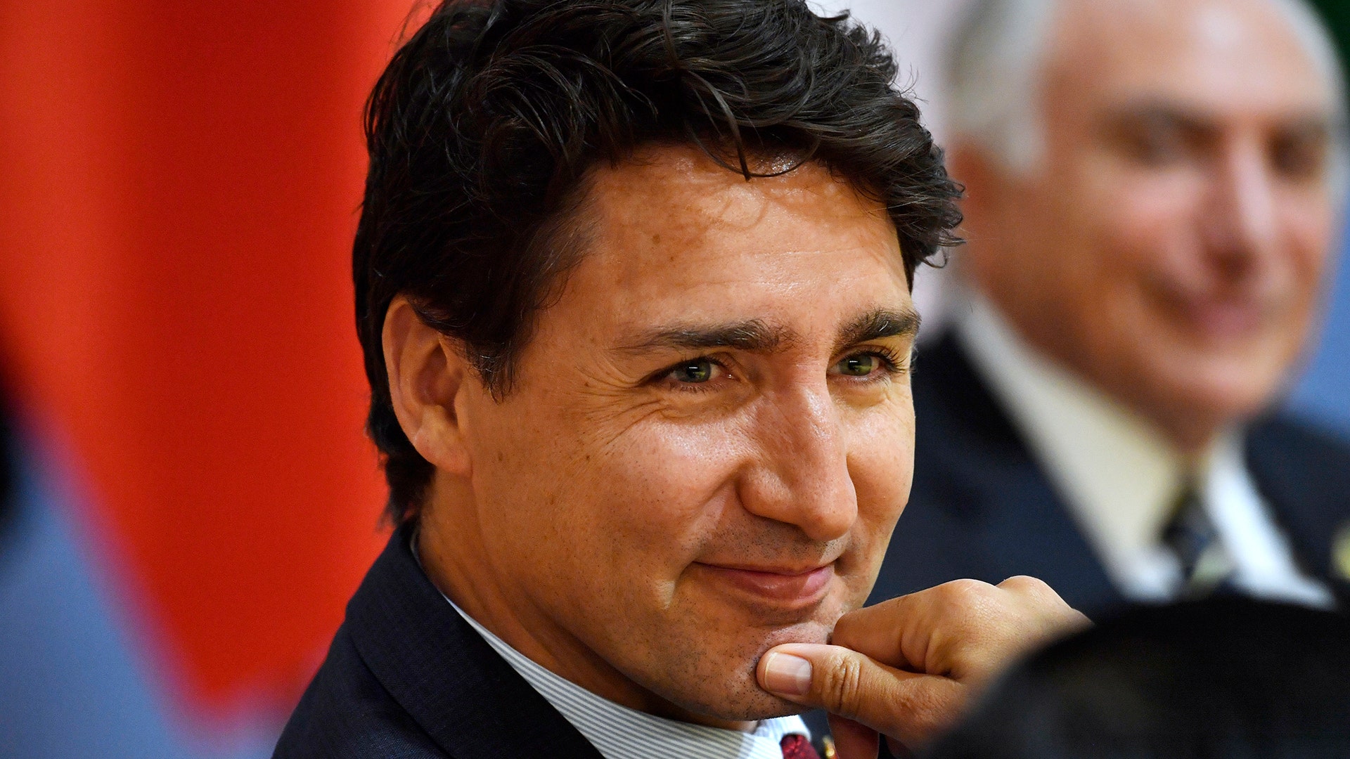 Canada's Prime Minister Justin Trudeau at the start of the 