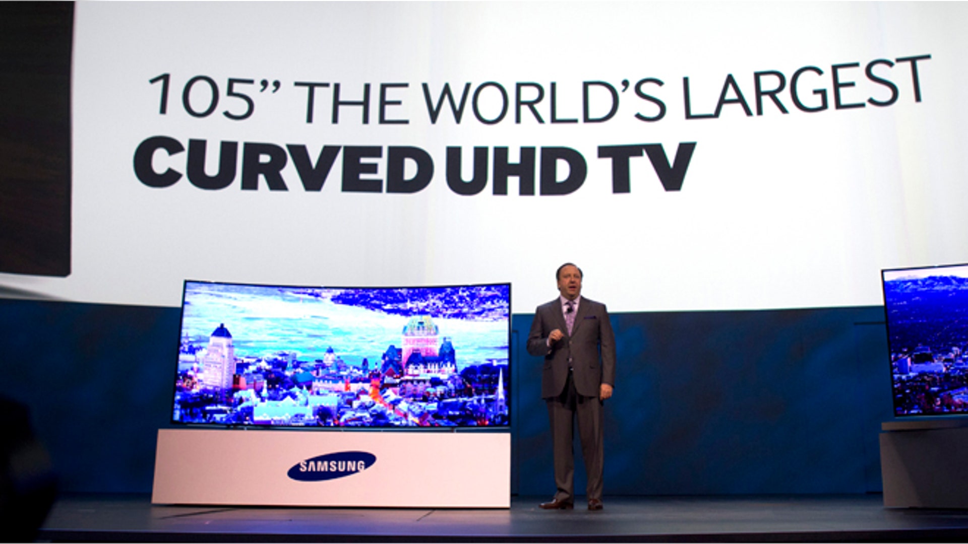105-inch curved UHD television