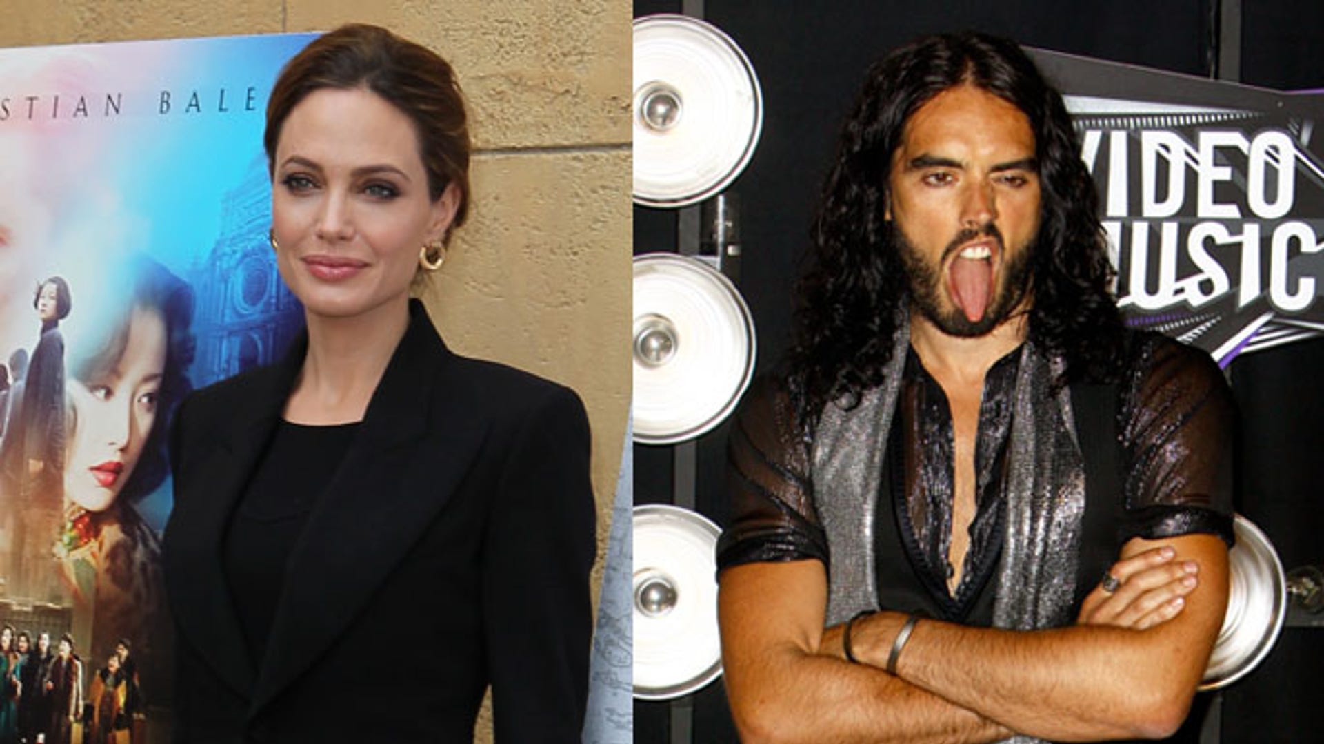 Angelina Jolie and Russell Brand