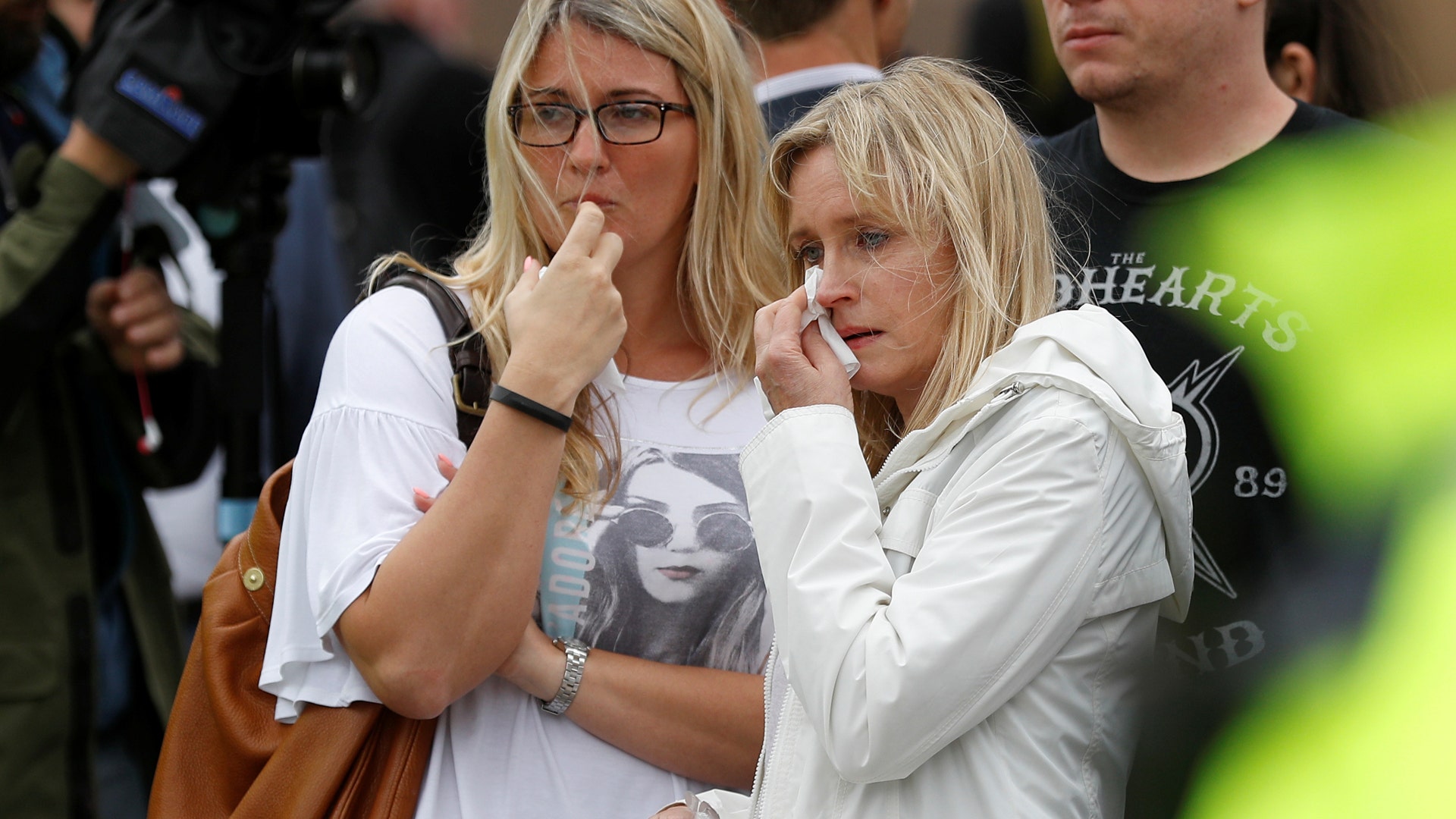Onlookers near the scene of an attack close to London Bridge in central London