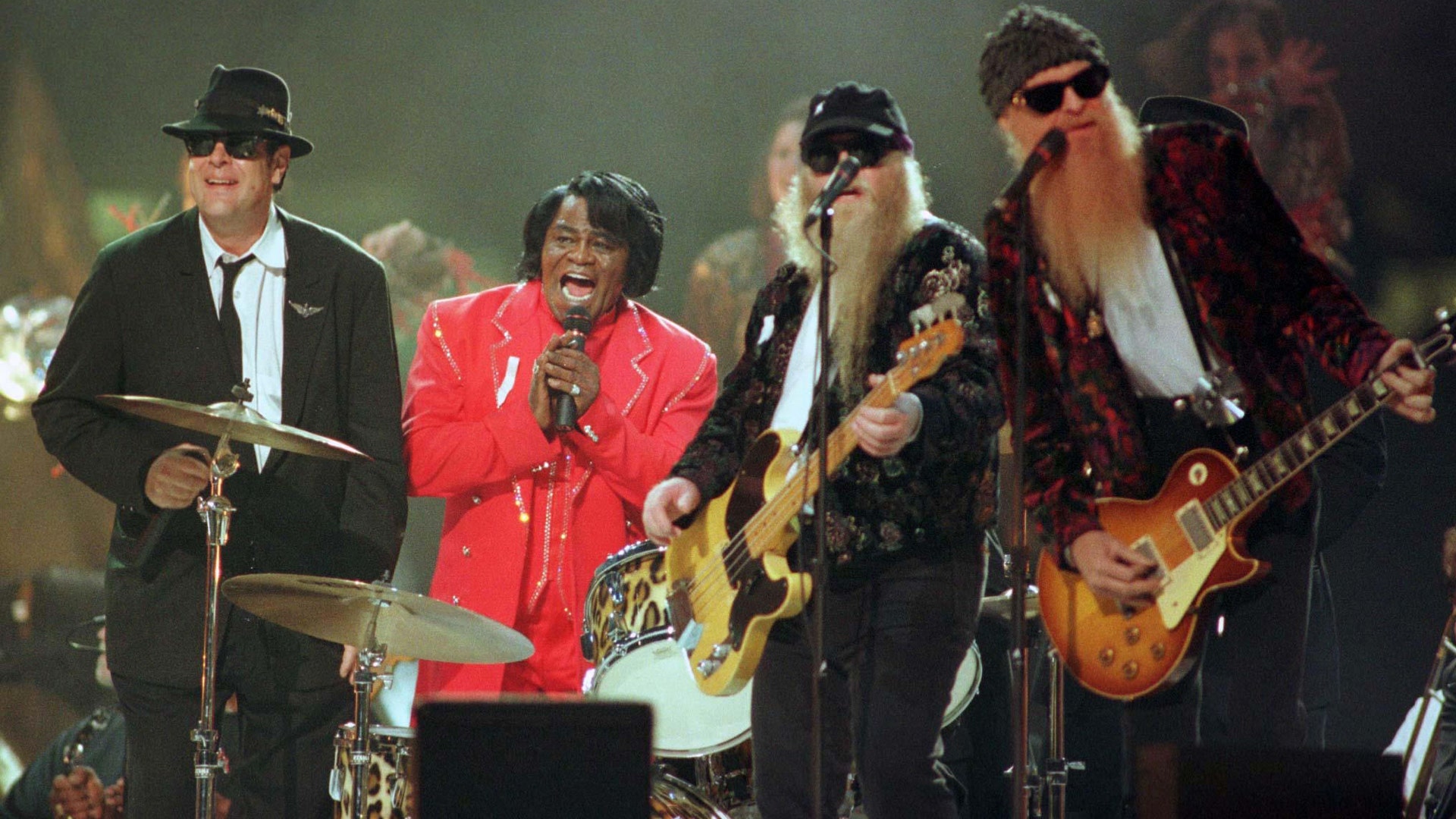 1997: Dan Akroyd, James Brown and ZZ Top