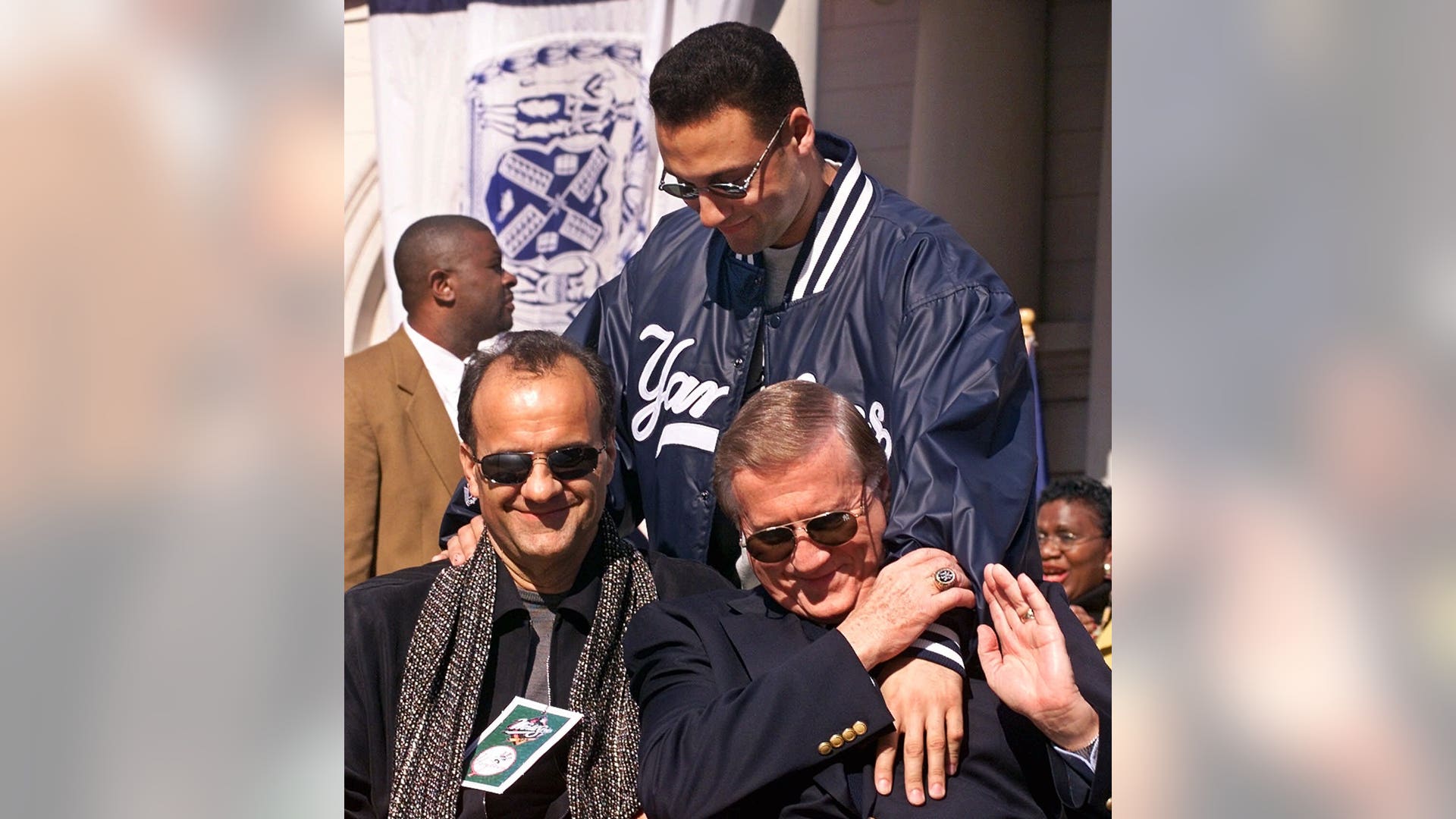 Steinbrenner with Torre and Jeter