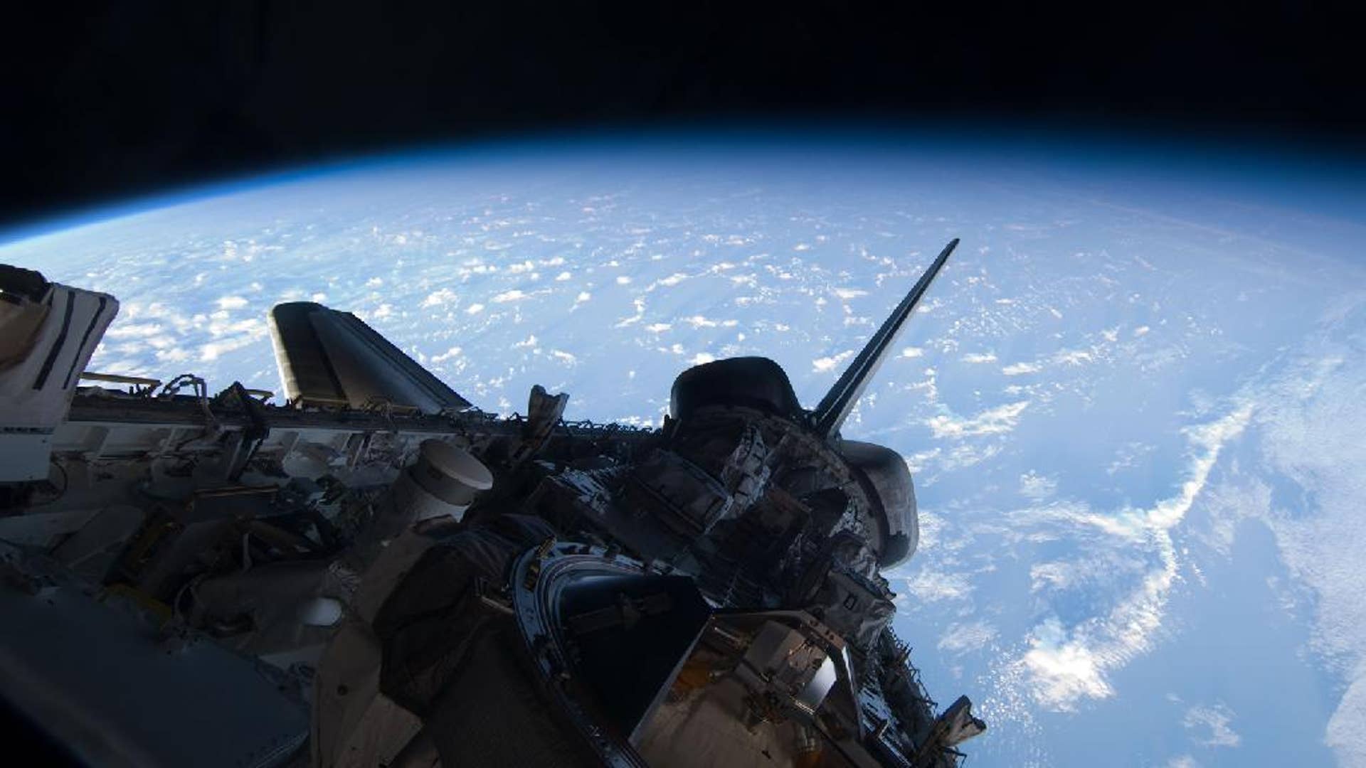 Shuttle Atlantis in Space