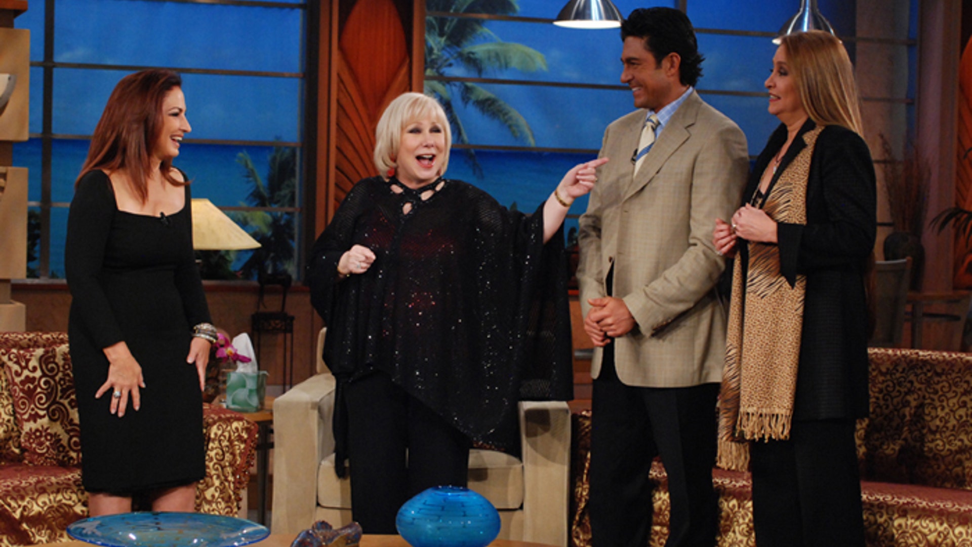 Gloria Estefan, Cristina, Fernando Colunga and Daniela Romo