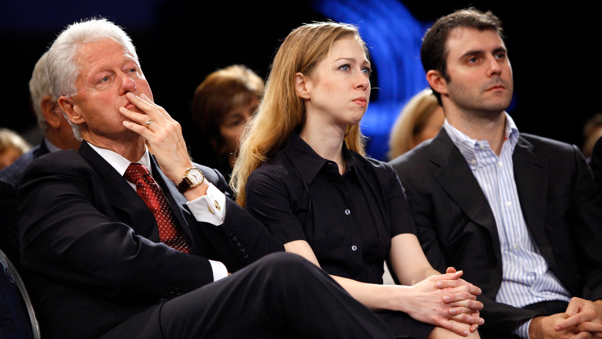 With Dad and Future Fiancé