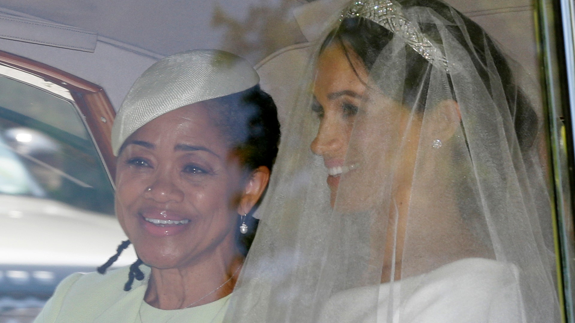 Meghan Markle and her mother Doria Ragland leave Cliveden House Hotel in Taplow