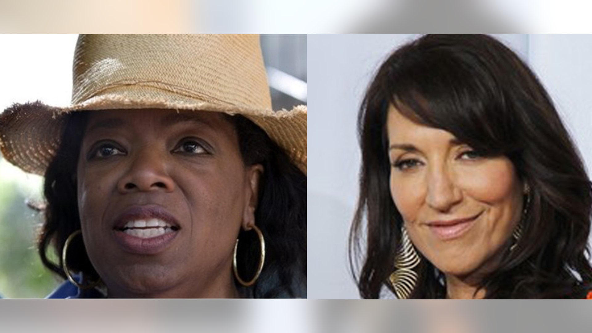 Oprah Winfrey and Katey Sagal