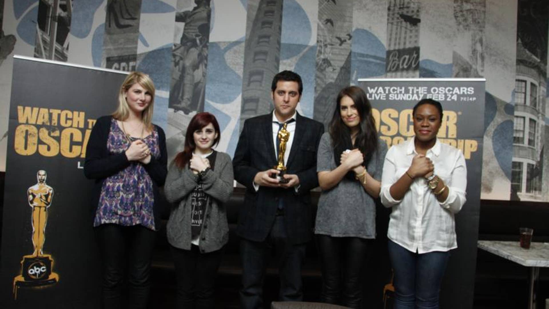 oscar 'ambassador' Ben Gleib with a group of wannabe winners