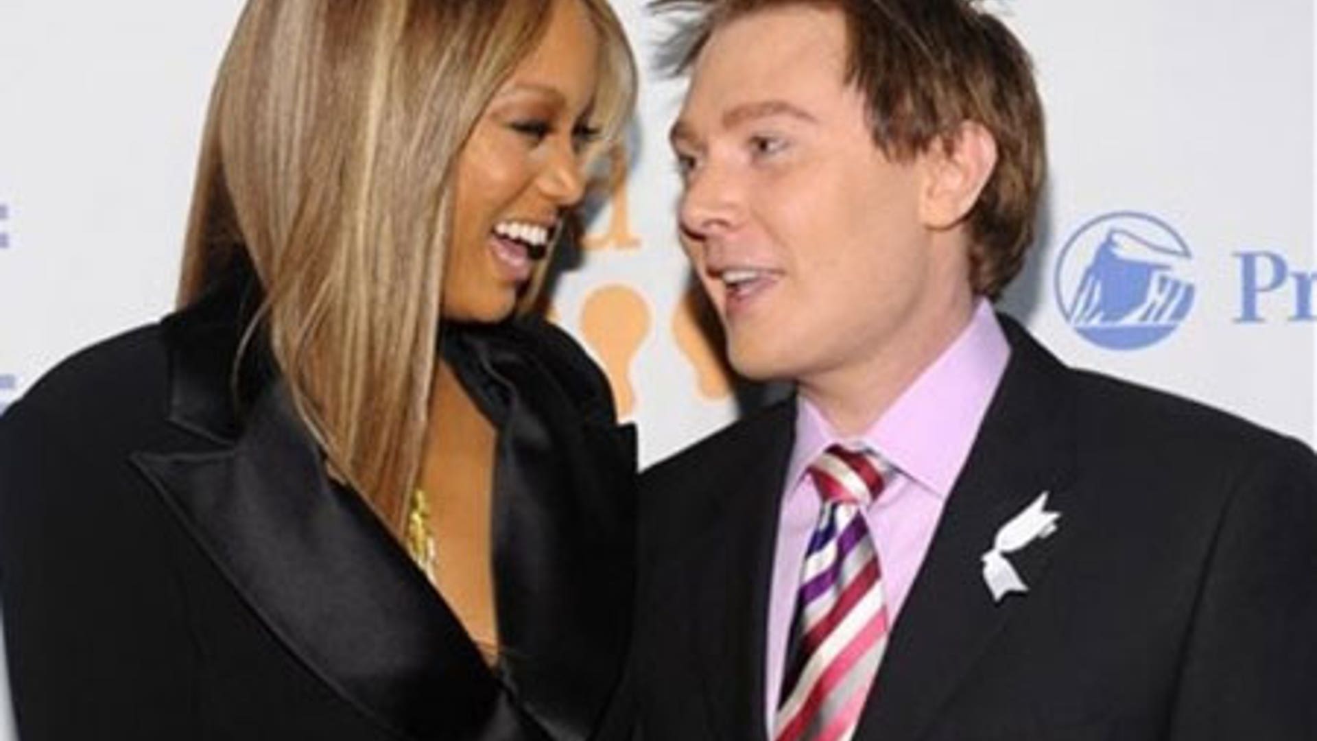 Tyra Banks and Clay Aiken