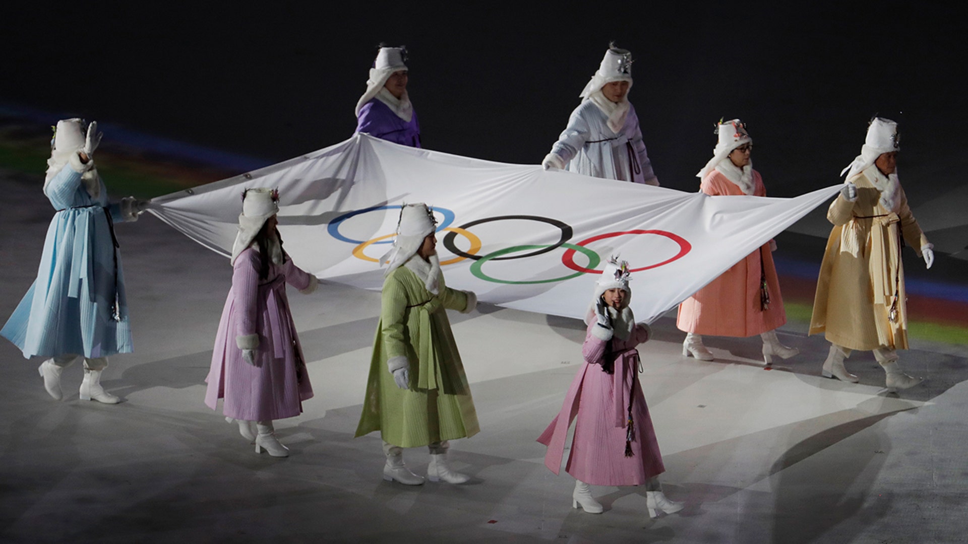 Olympic flag bearers