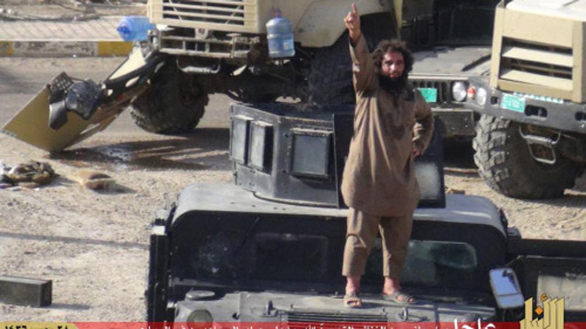 Photos of Iraqi Military gear claimed by ISIS in Ramadi