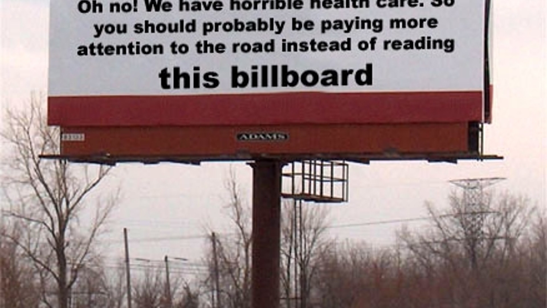 The Health Care Debate On a Billboard