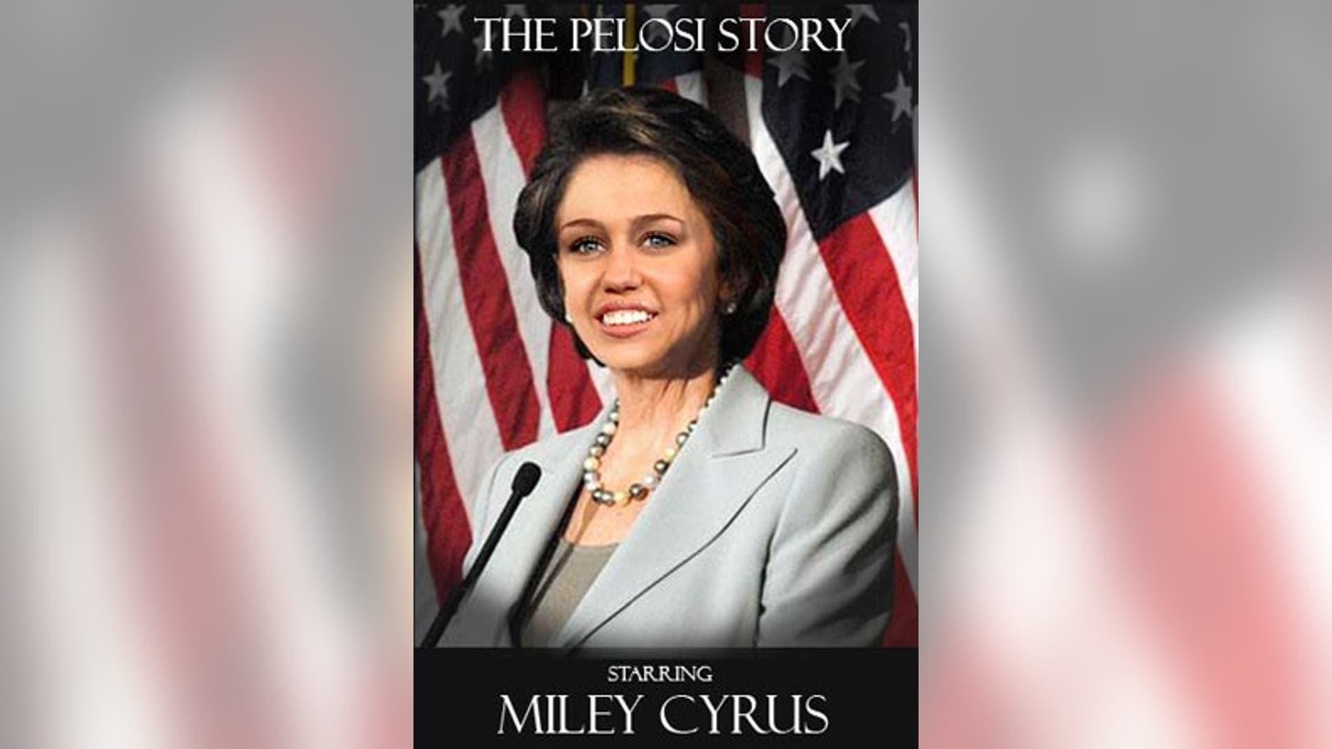 Which Young Hollywood Star Would You Like to See In a Bio Pic? Miley Cyrus as Nancy Pelosi