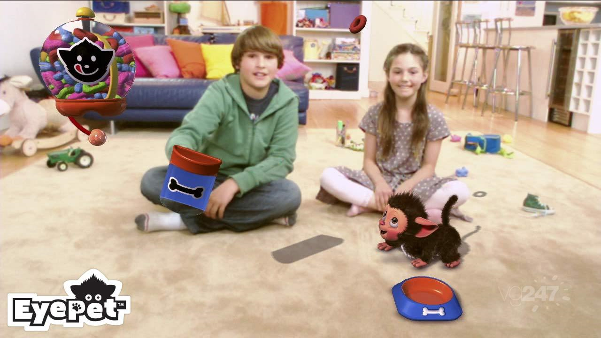 Interact with animated game characters