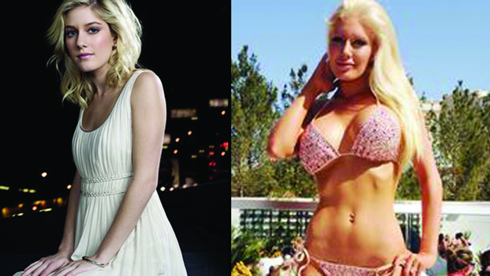 Красивая раздетая знаменитость Heidi Montag