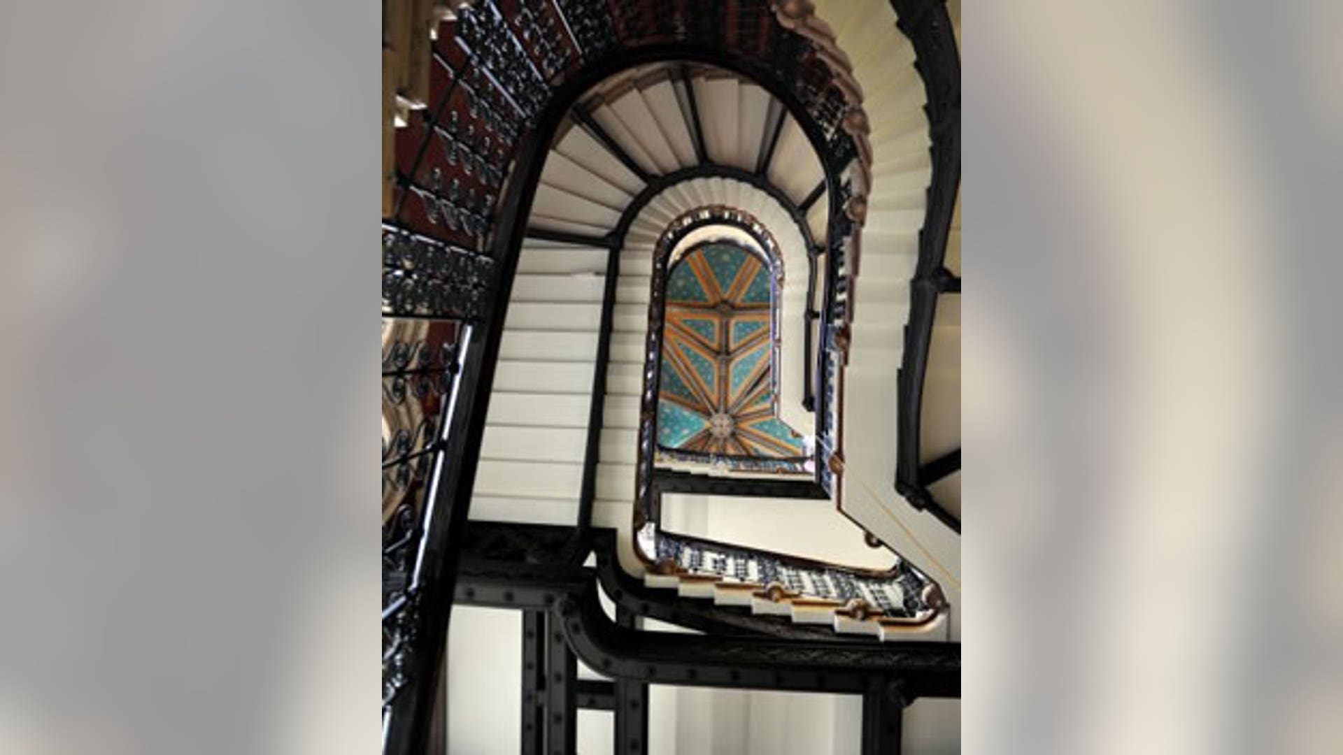 St. Pancras hotel staircase