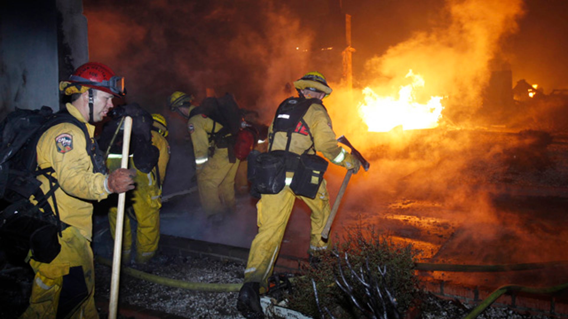 Firefighters Battle Massive Gas Blast