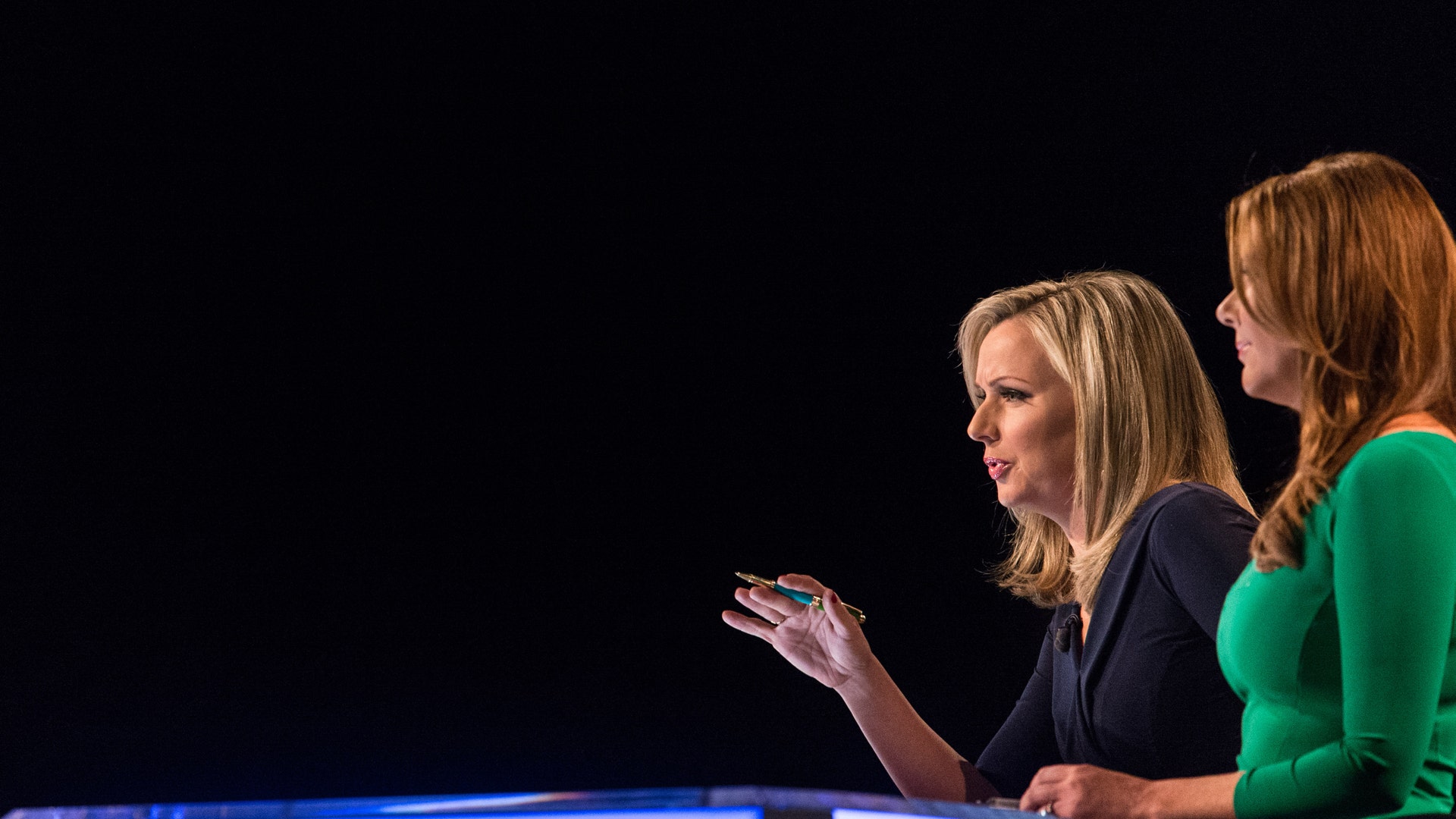 Sandra Smith asks a question