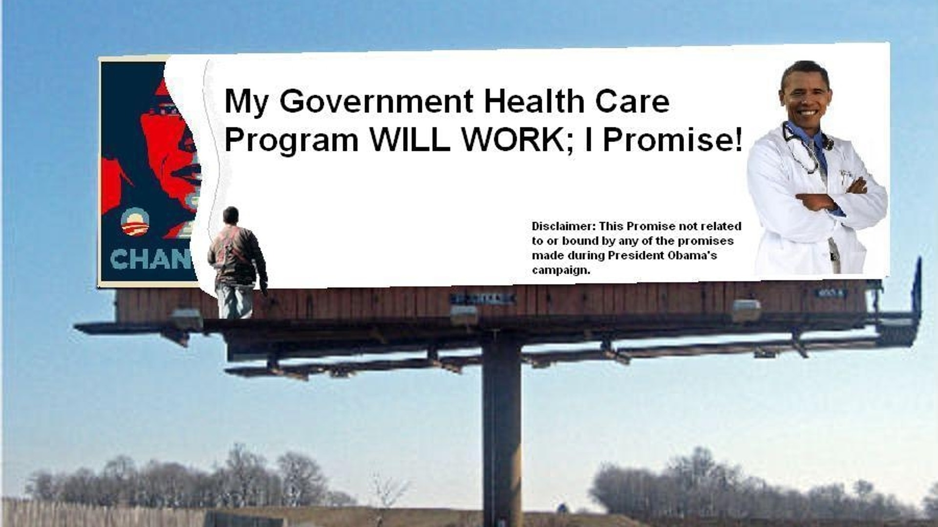 The Health Care Debate On a Billboard