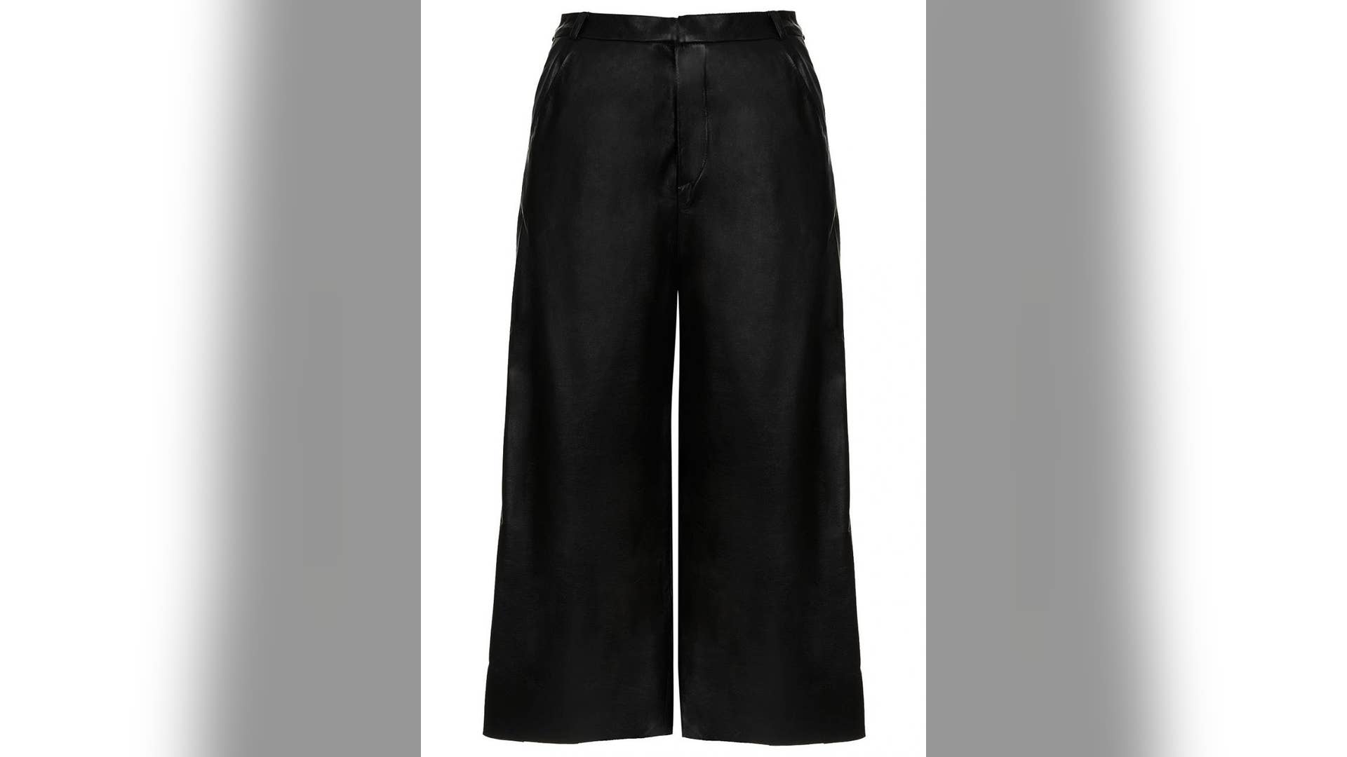 Topshop Wide Leather Culottes By Boutique