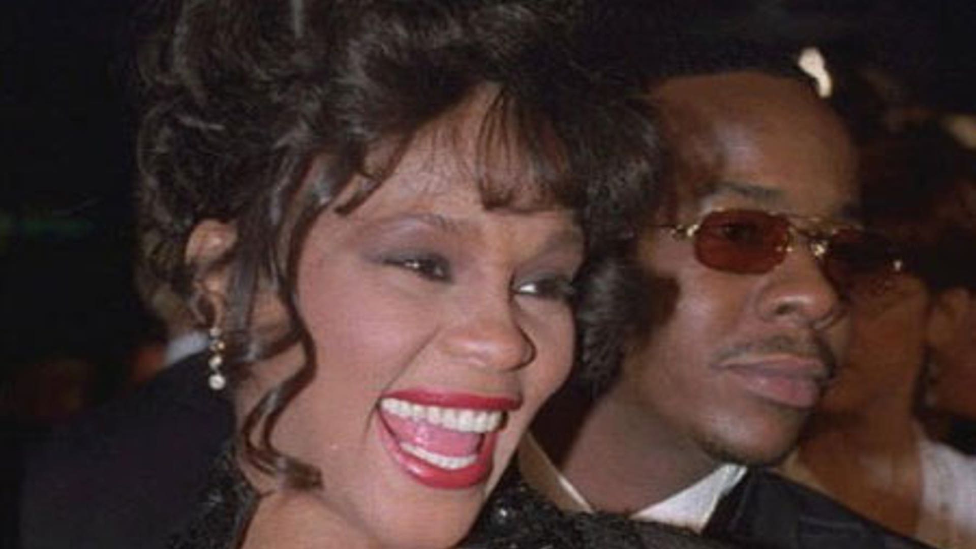 Whitney Houston and Bobby Brown