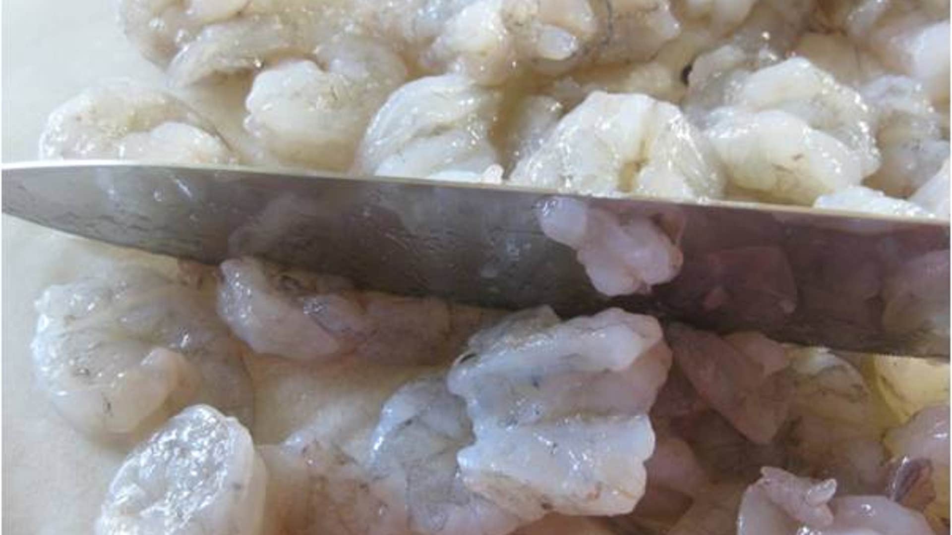 shrimp slaw step one