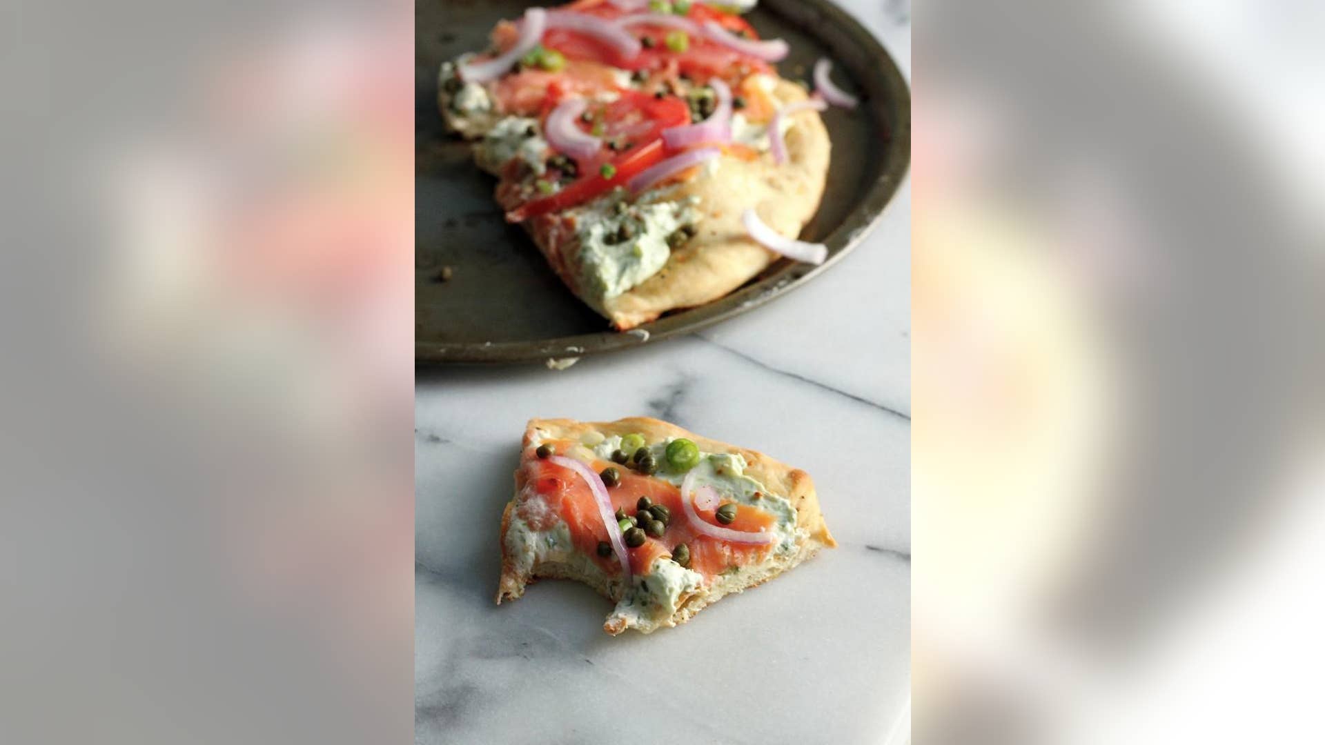 Loaded Everything Bagel & Lox Pizza
