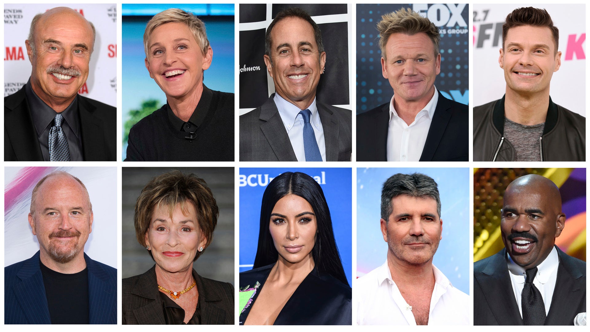 The top-earning TV entertainers of 2017