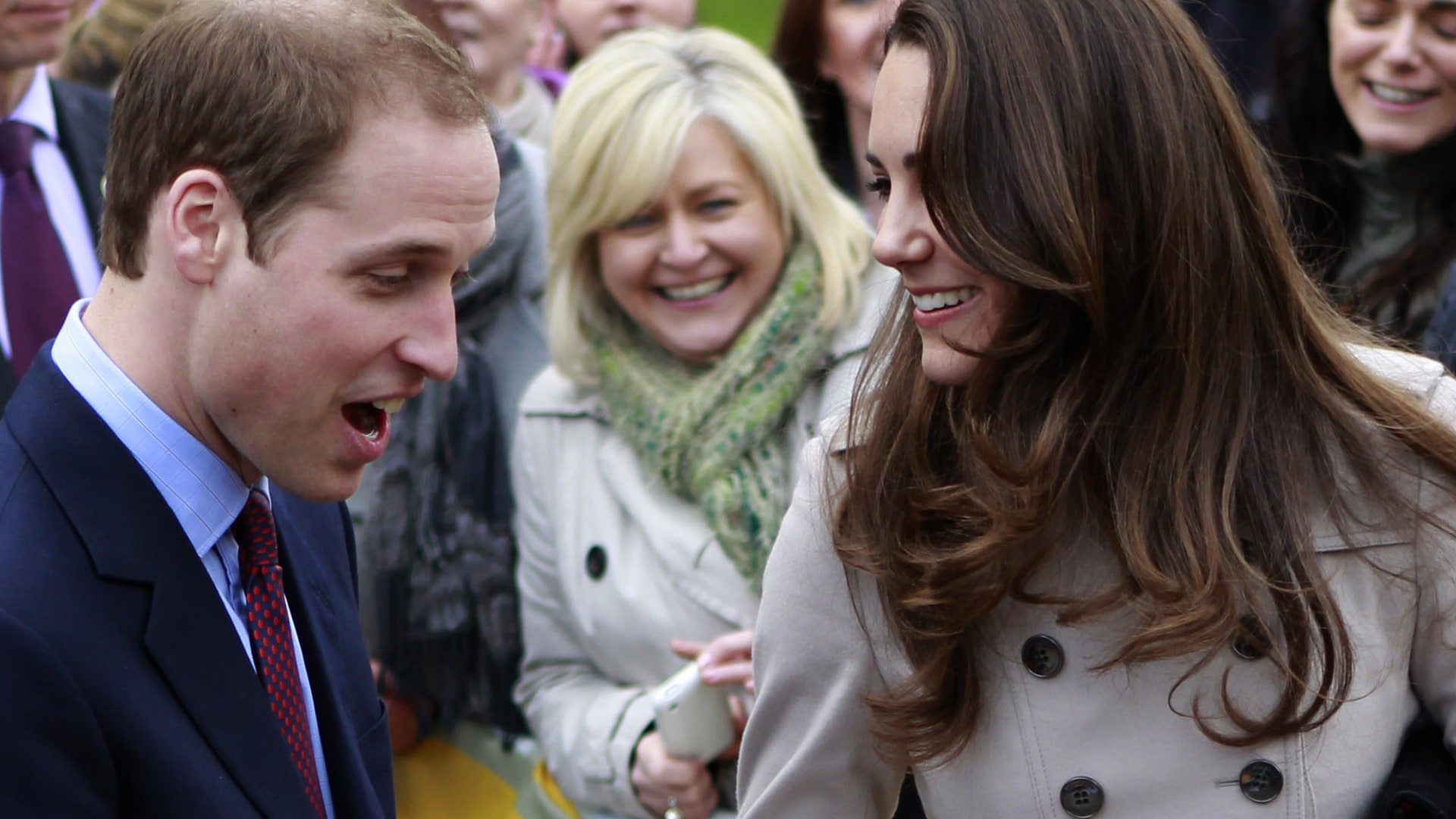 Britain Royal Wedding: Prince William and Kate Laughing