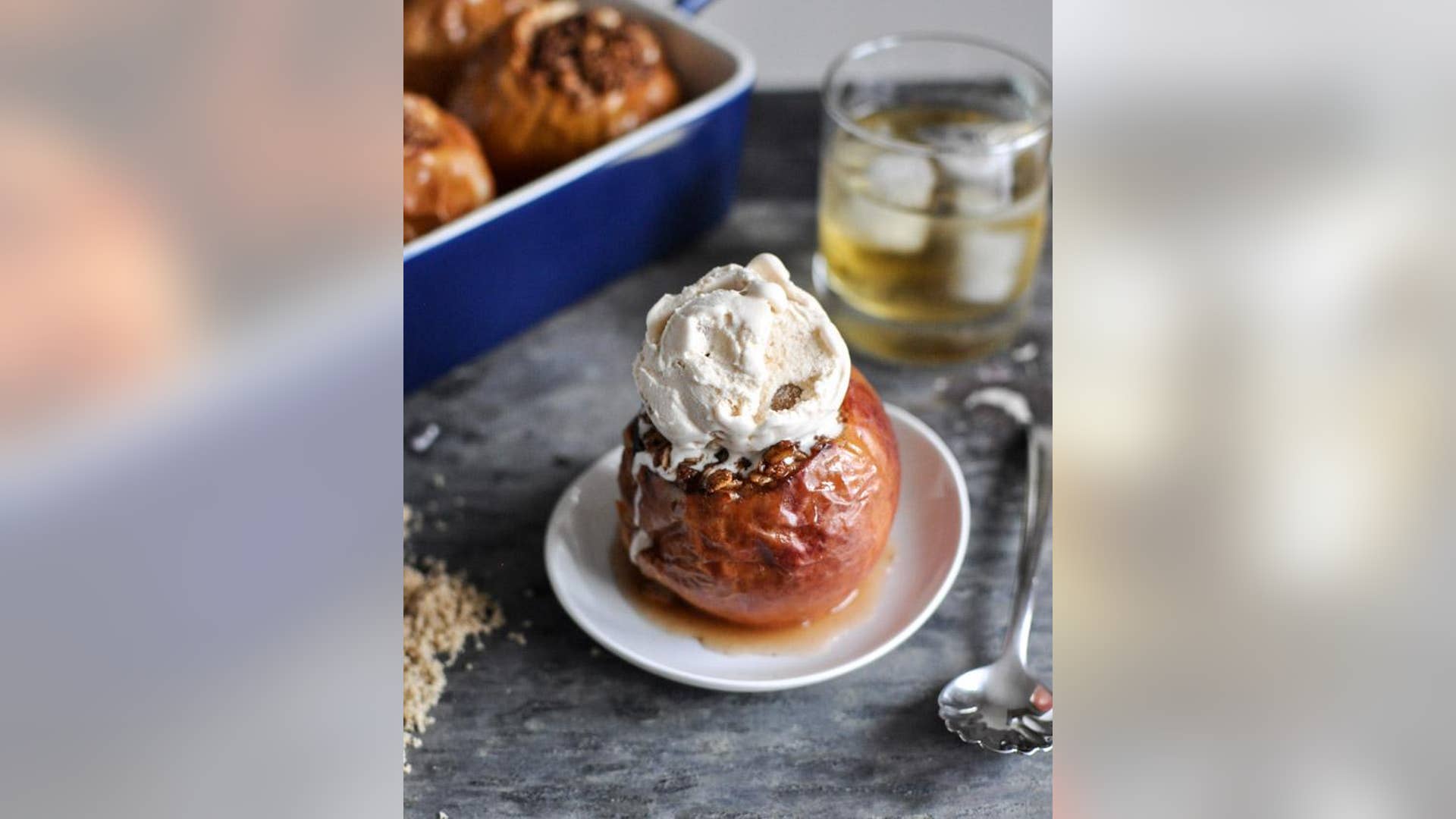 Bourbon Baked Apples