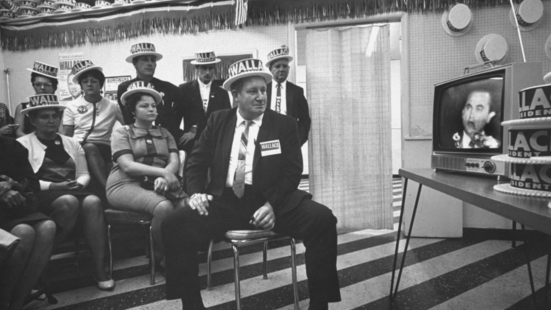 Life Watches TV: Wallace Supporters, 1968