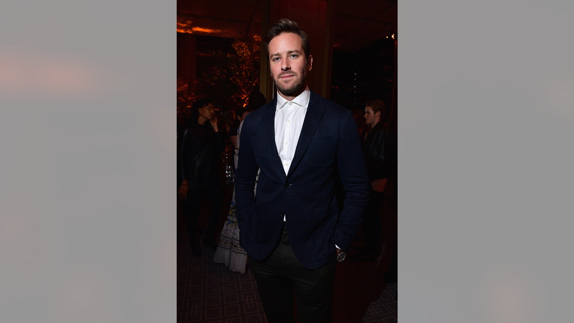 TORONTO, ON - SEPTEMBER 08: Armie Hammer attends 2018 HFPA and InStyle's TIFF Celebration at the Four Seasons Hotel on September 8, 2018 in Toronto, Canada. (Photo by George Pimentel/Getty Images for HFPA)