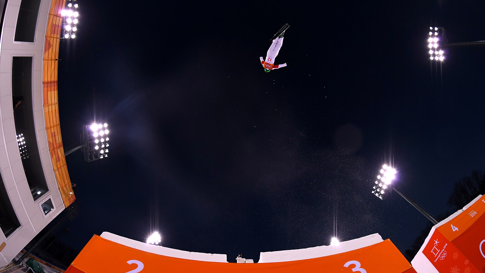 Kong Fanyu of China during a training session for women's aerials at the Pyeongchang 2018 Winter Olympics