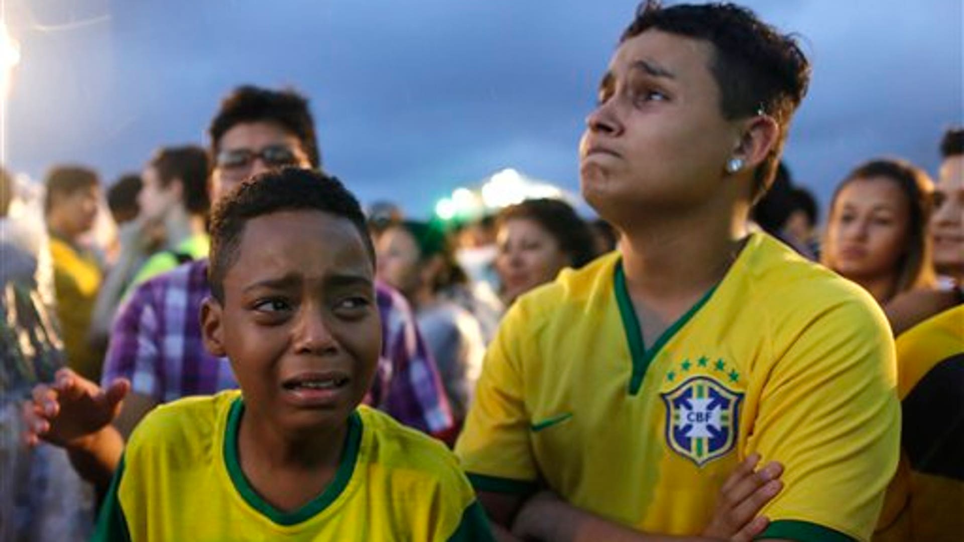 world cup fans crying