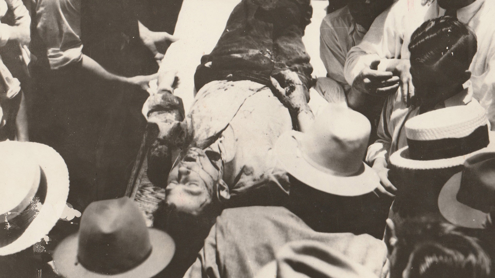 Clyde Barrow after being killed