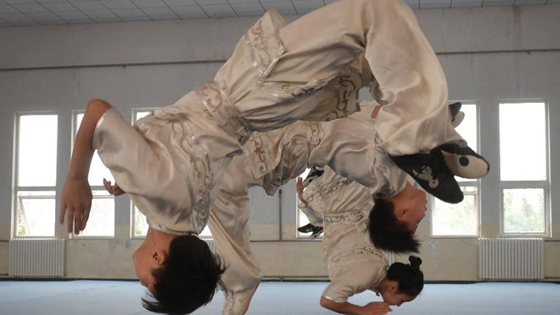 Wushu training