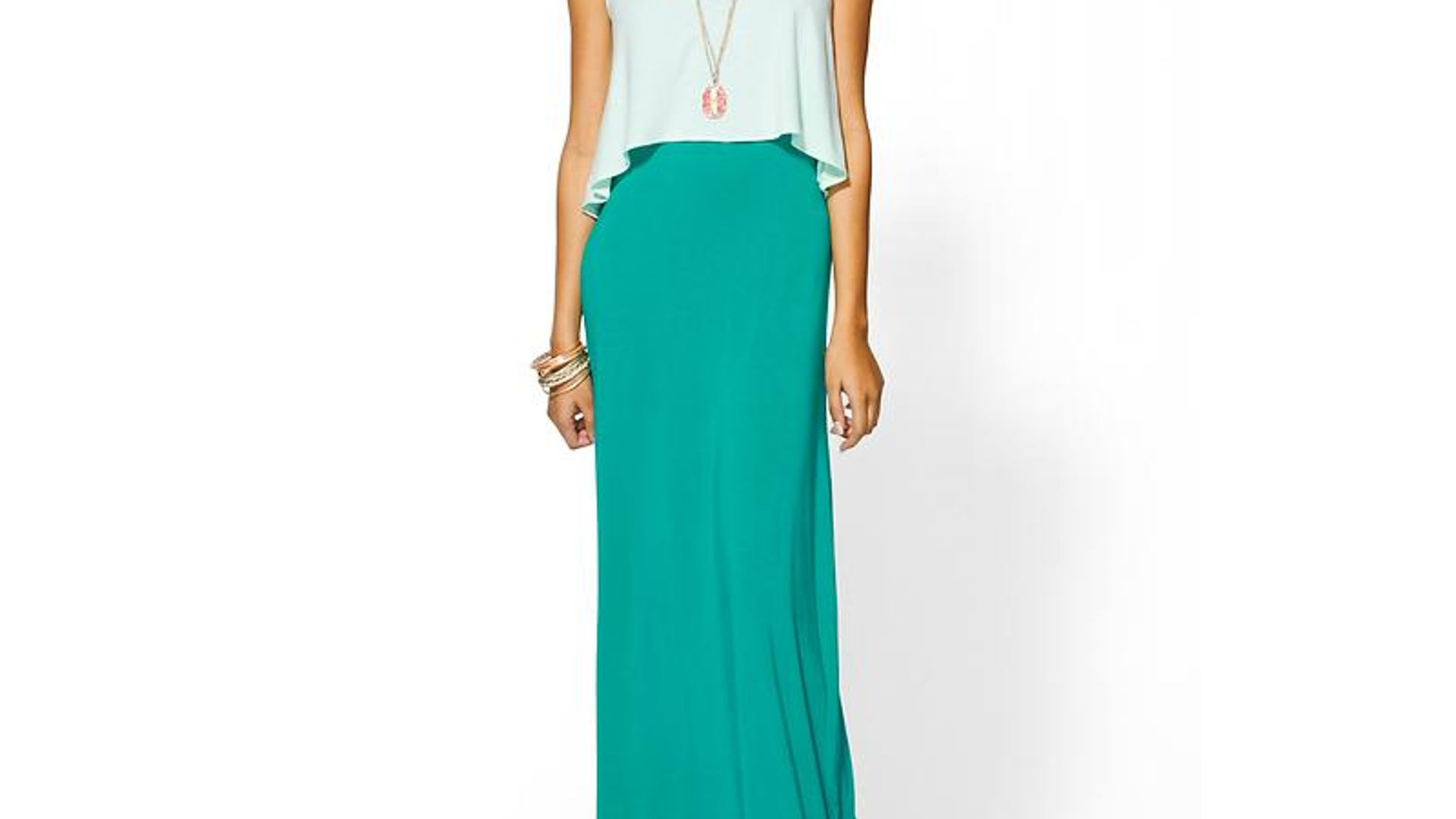 Double Layer Knit Maxi by Hive & Honey