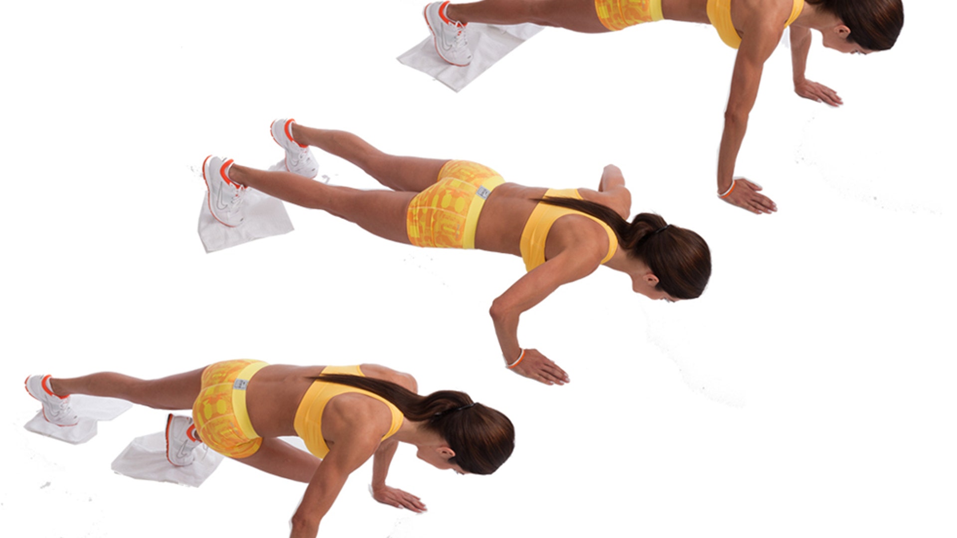 plank with knee in