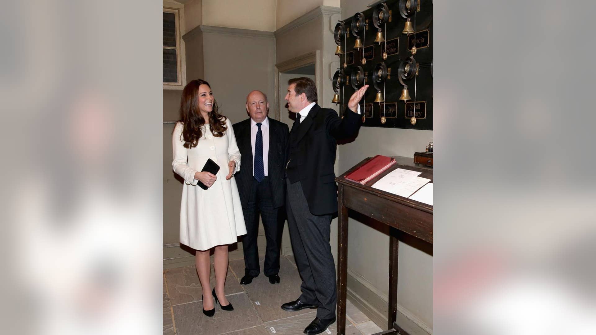 Viewing the servants bells with actor Brendan Coyle (who plays John Bates)