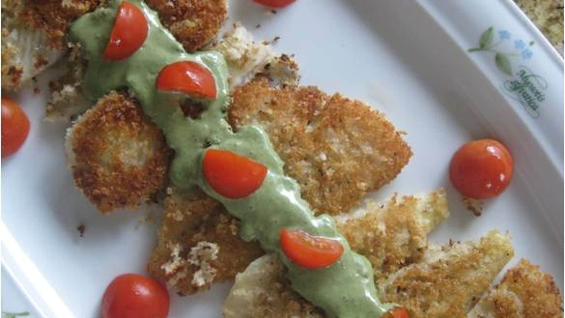 Tomato Basil Flounder step eight