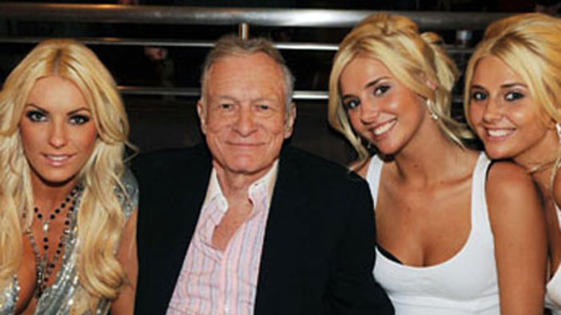 Hugh Hefner and his girlfriends