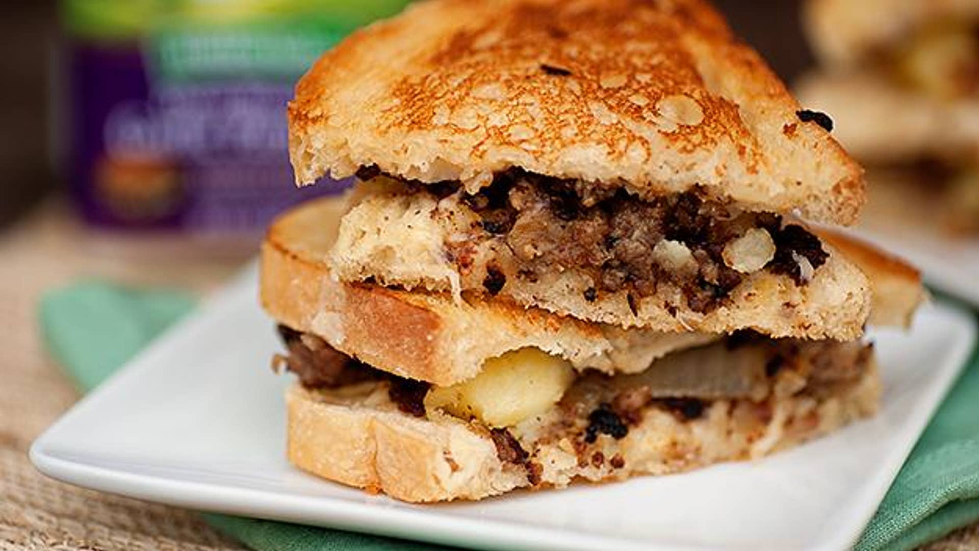 Sausage Hash Grilled Breakfast Sandwich